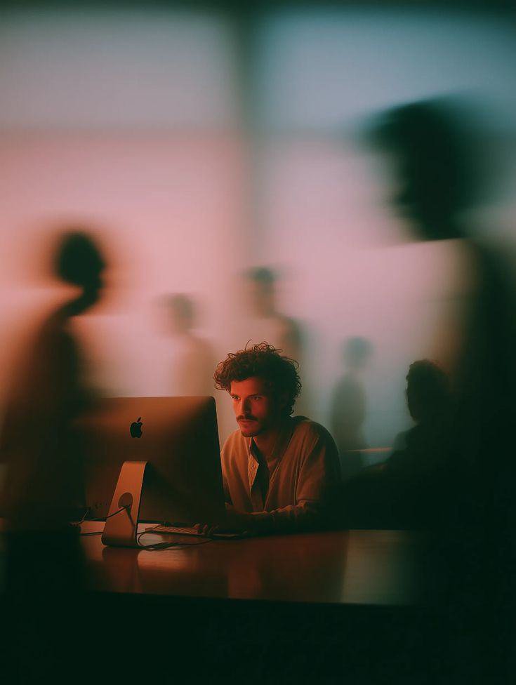 STROHM engineer working at a computer